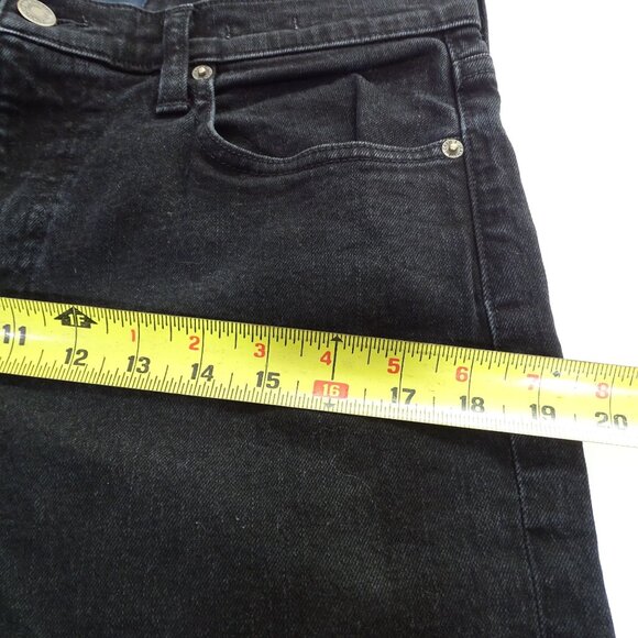 J Crew 484 Slim Black Skinny Jeans Men Size 32 x 34 Denim Zipper Fly Casual - Picture 11 of 14